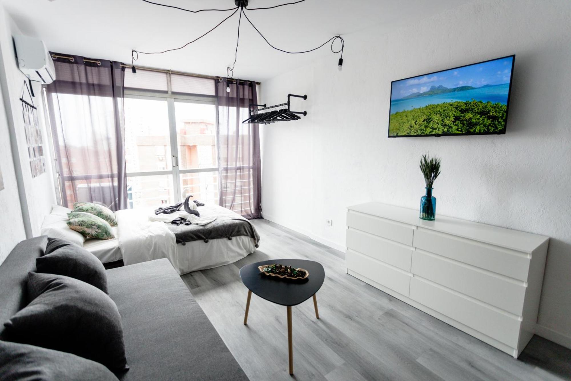 Great Panoramic View Studio Apartment Benidorm Kültér fotó